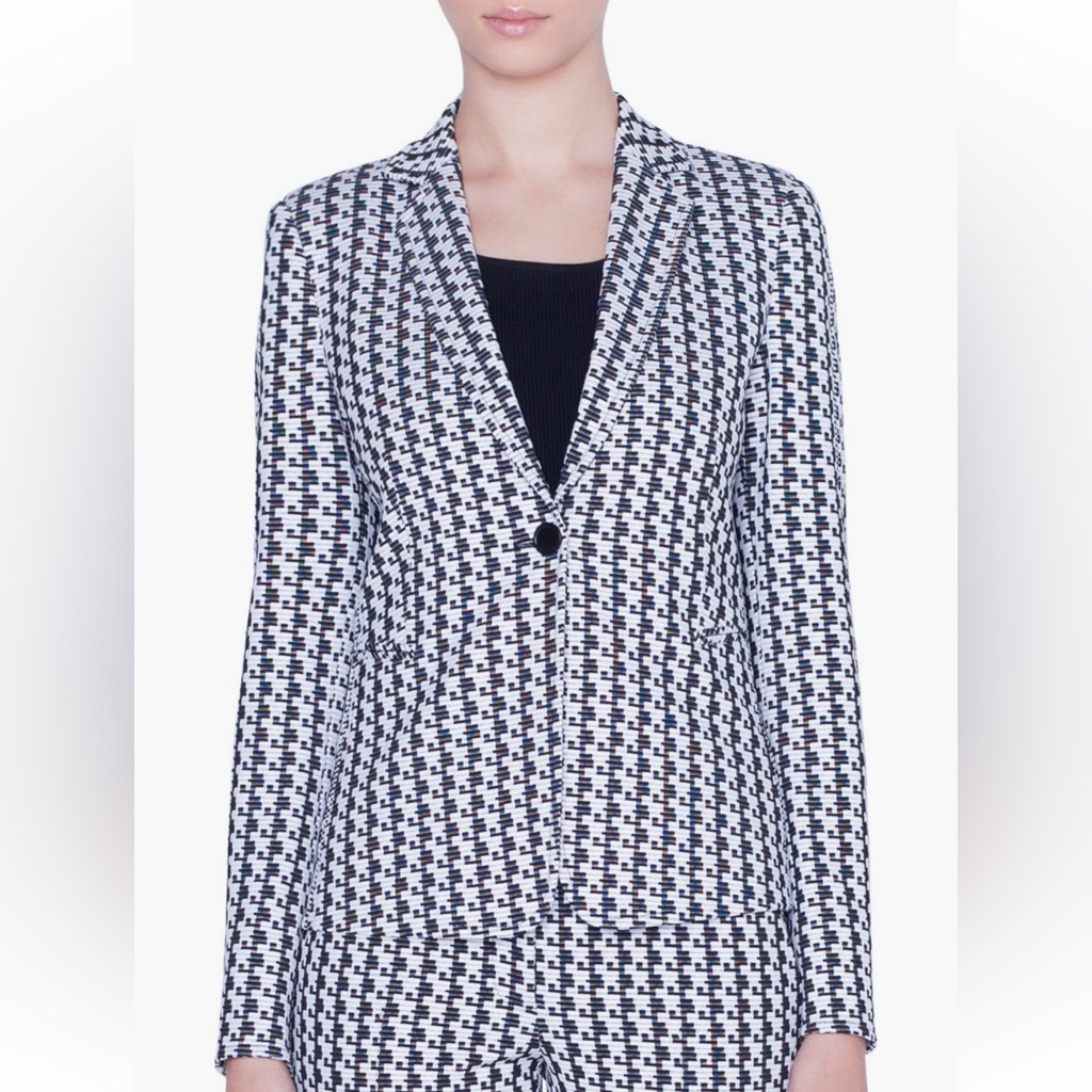 Akris Punto Soundboard Pattern Jersey Jacket